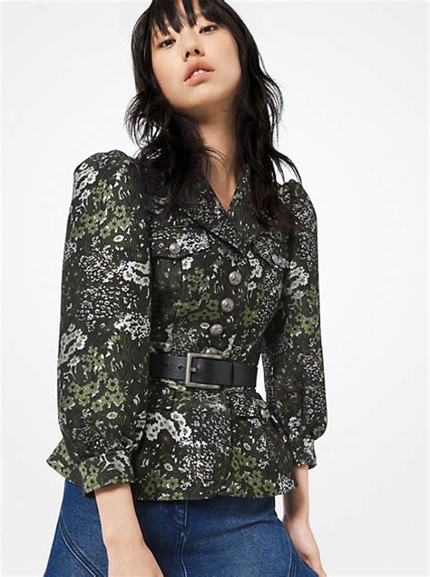 navy versus admiral michael kors|Floral Brocade Admiral’s Jacket .